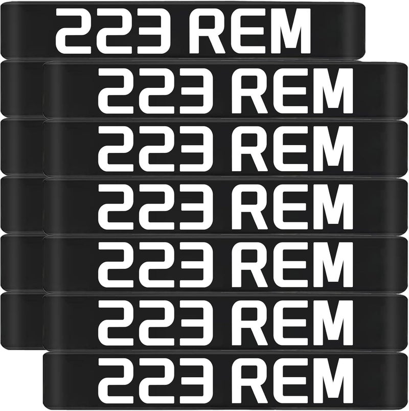 Magsaddle 12 Pack Magazine Marking Bands with Large Lettering, Ammo Caliber Label Identification Marker (Choose Your Caliber) - Image 1